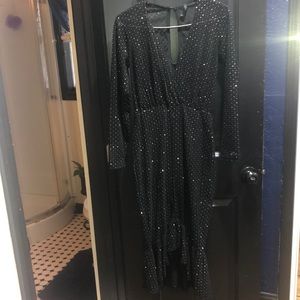 Complete See through Crystal dress with black attach bottom Pro special 🔥